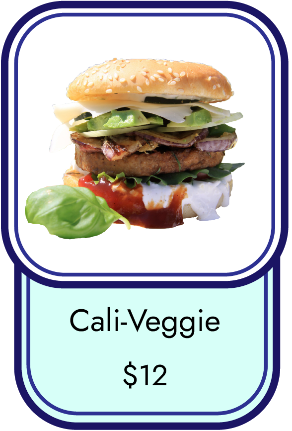 Cali-Veggie Burger $12